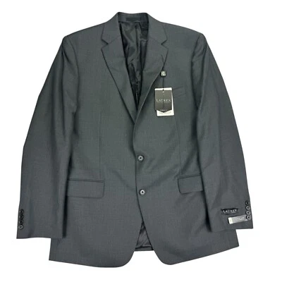 Lauren Ralph Lauren Para Hombres UltraFlex Lattimore Calce Clásico Traje Chaqueta Gris 44L Foto 1 de 4