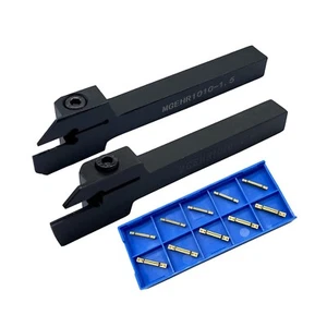 MGEHR 1010-1.5+MGEHR 1010-2.5 Grooving Cutting Tool Holder+ MGMN150/250 Insert - Picture 1 of 5