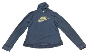 Vintage Nike Hoodie Hooded Sweatshirt Youth Sz XL Pullover Great Fade Gold Logo - Picture 1 of 12