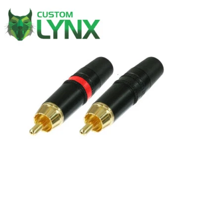 8 (4 pares) x conectores de enchufe phono Rean Neutrik RCA (NYS373-0 x 4 NYS373-2 x 4)
