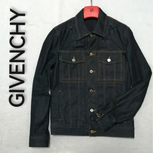 Givenchy Denim Jacket Indigo Blue Star Studs Men's Size 44 From Japan Used - Picture 1 of 10
