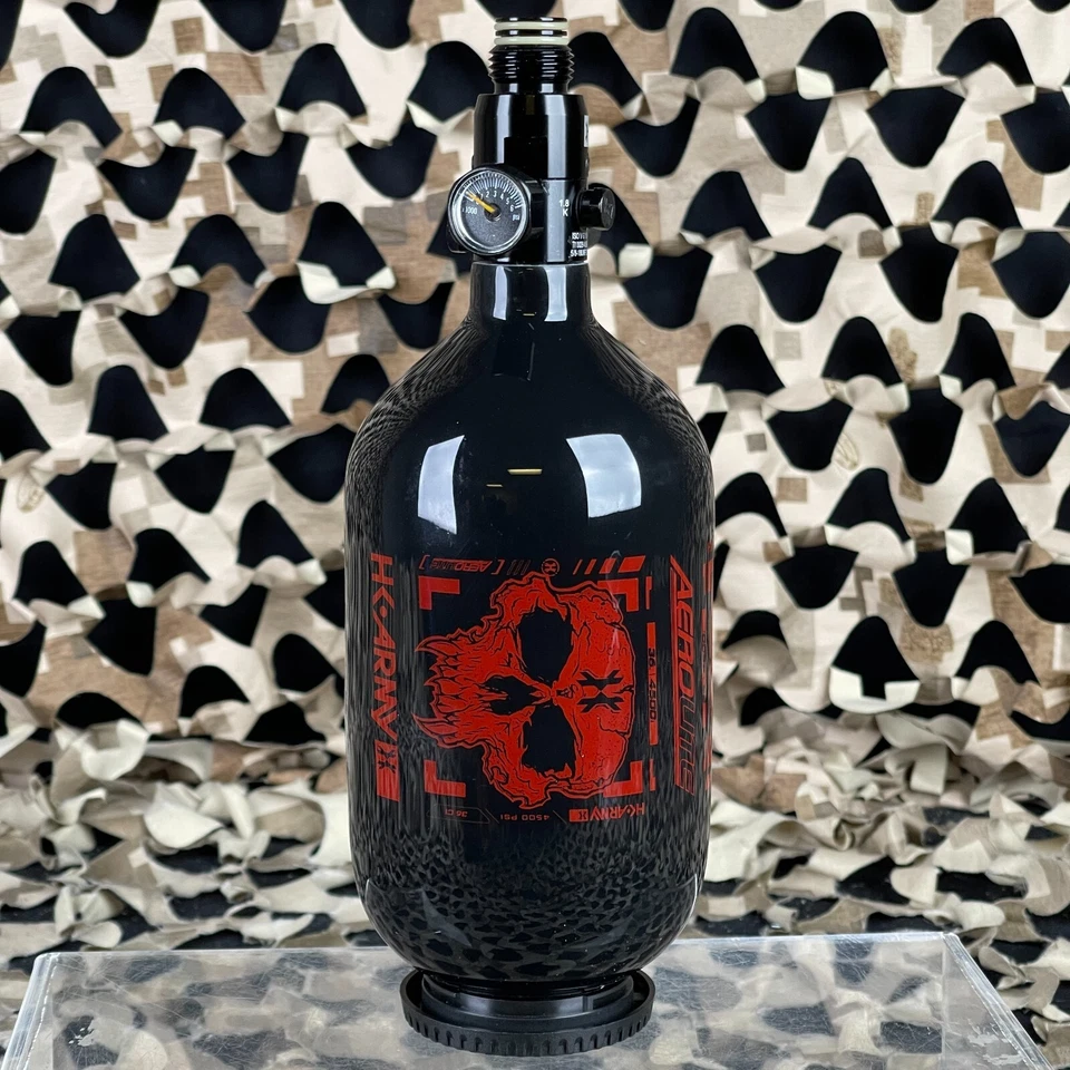 HK Army Aerolite "Extra Lite" Air System w/ Std Reg - 36/4500 - Doom Black/Red