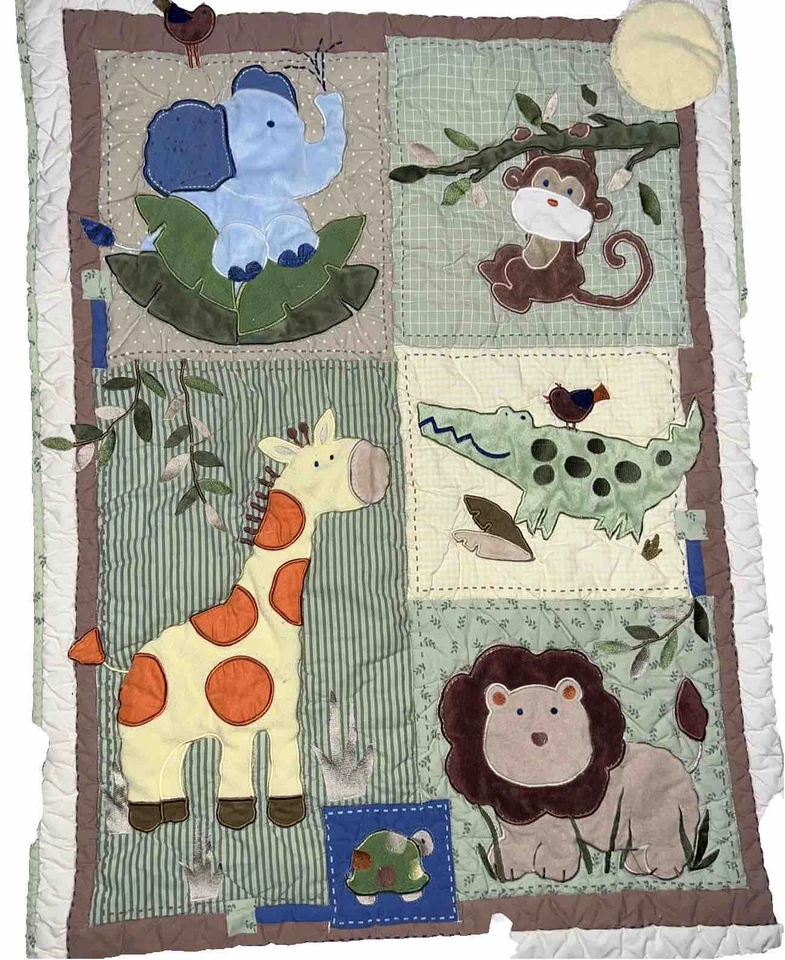 Кроватка Circo Animals стеганое одеяло и простыня на резинке разноцветная  - Изображение 1 из 3