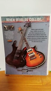 ESP LTD GUITAR 2006 GUITAR WORLDS COLLIDE PRINT AD. 11 X 8.5 t-1 - Picture 1 of 2