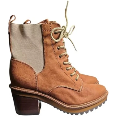 Botas Kelsi Dagger Brooklyn com cadarço no tornozelo Parkway tamanho 7 novo na caixa modelo de exibição - Imagem 1 de 4