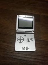 Nintendo Game Boy Advance SP Silver/Platinum Handheld System NO CHARGER