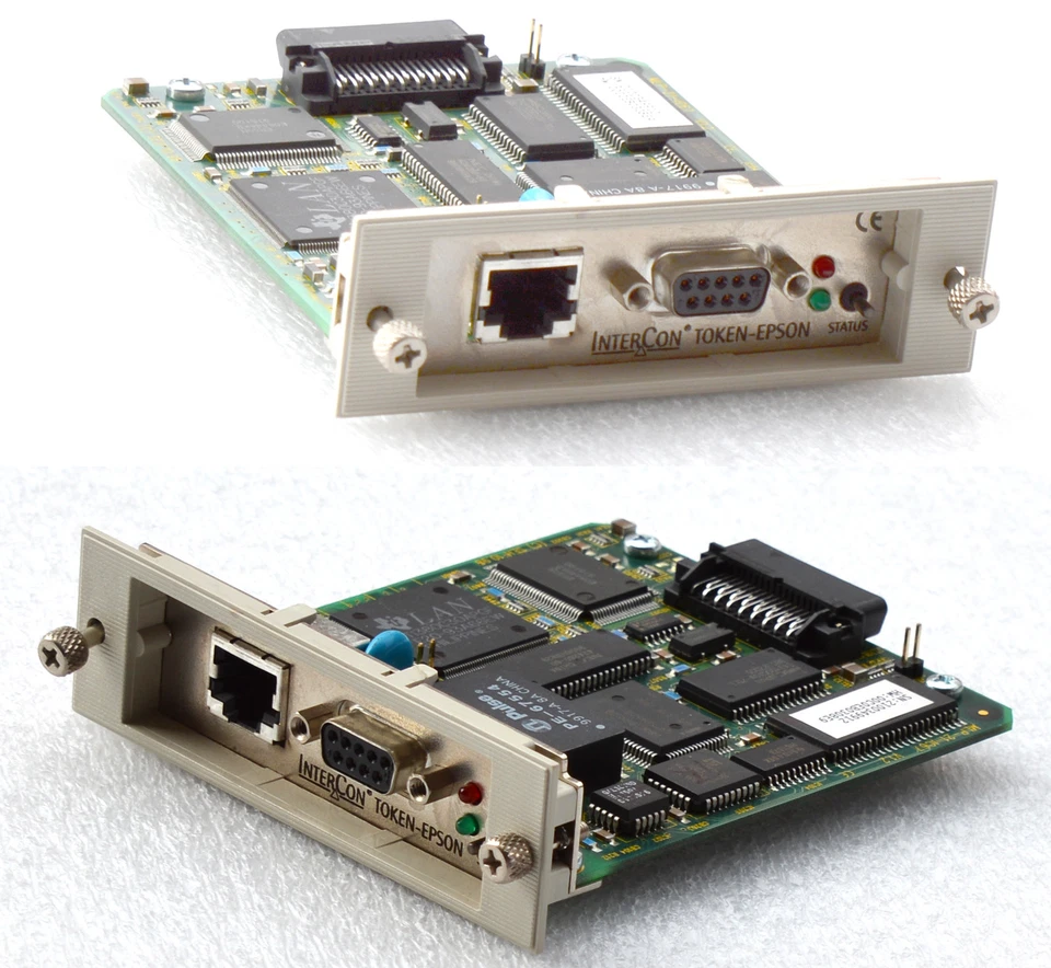 See Intercon Epson Token Ring Epson Mio Printserver MLP-21-IC67 RJ-45 DB9 #L17 - Image 1 of 1