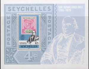 SEYCHELLES SIR ROWLAND HILL DEATH CENTENARY 1979 M/S SET OF MINT STAMPS FREE P&P - Picture 1 of 1