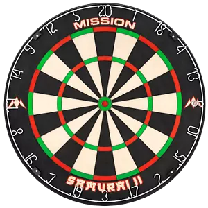 Dartboard Mission Samurai II Freccetta professionale filo ultrasottile - Foto 1 di 12