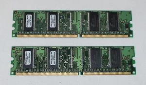 (2) KTJ0198-MOA5 128MB PC2100 DDR-266MHz non-ECC Unbuffered CL2.5 184Pin - Picture 1 of 2