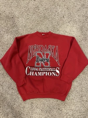 Sudadera De Colección Nebraska Cornhuskers 1994 Campeones Nacionales Cuello Redondo XL Foto 1 de 4