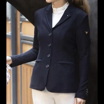 Chaqueta Schockemohle para mujer talla S Air Cool de 4 botones - azul marino claro de luna Foto 1 de 4