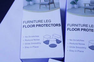 Furniture Leg Floor Protectors - 2 Boxes with 24 Pieces, Protect Hardwood Floors - Picture 1 of 3