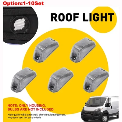 Прозрачный верхний маркер кабины крыши фары корпус для 2014-2023 Dodge RAM Promaster 1500 - Изображение 1 из 4