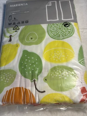 "Juego de 2 paneles de cortina de frutas IKEA Marietta Erika Pekkari 57 X 118""" Foto 1 de 4