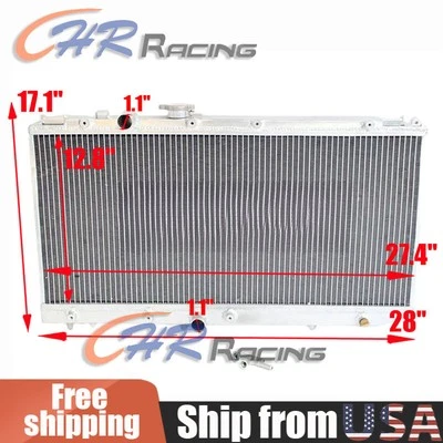 Aluminum Radiator For 1991-1999 Toyota Paseo Tercel EL44 EL54 EL45 TERCEL Auto - Image 1 of 4