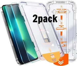 2Pack Magic Auto Alignment Screen Protector For iPhone 16 15 14 13 12 11 pro max - Photo 1 sur 7