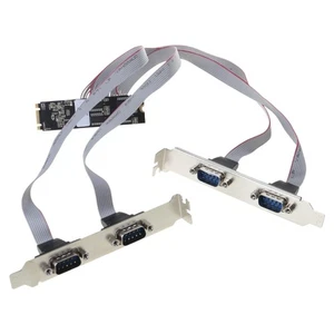 4 Port Serial M.2 M-Key Expansion Card RS232 Com Serial Card Riser Converter - Afbeelding 1 van 8