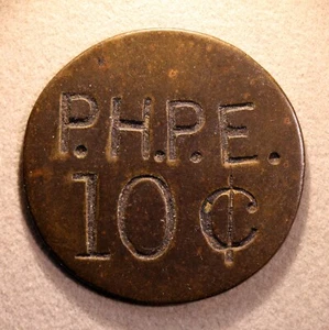 UNLISTED California military token - Presidio Hospital Post Exchange, 10¢ - Picture 1 of 2