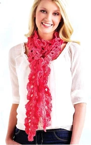 LACY Coral  Springs Scarf/Apparel/ Crochet Pattern INSTRUCTIONS ONLY - Picture 1 of 1
