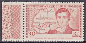 IVORY COAST 1939 René Caillié Error MISSING Country Name Yv141a Mint NH € 65 - Picture 1 of 1