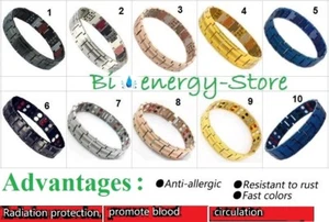 ANION Energía Magnética Germanio Pulsera Salud Bio Brazalete TITANIO Potencia NUEVO - Imagen 1 de 7