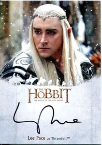 Hobbit Battle Of 5 Armies Autograph Card LP Lee Pace as Tranduil - Picture 1 of 1