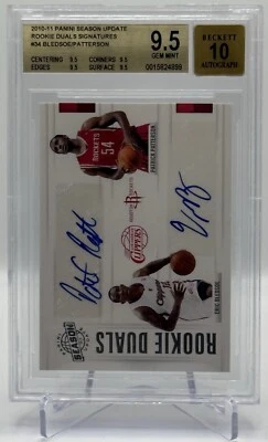 Eric Bledsoe & Patterson 2010-11 Panini Season Update Dual Auto BGS Gem Mint 9.5 - Image 1 of 4