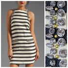By Malene Birger Xs 34 Chyrel Tweed Boucle Striped Dress  Embellishments