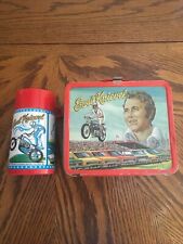 Vintage 1974 Evel Knievel Metal Lunch Box & Thermos Aladdin Industries Lunchbox