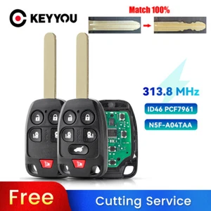 KEYYOU BLADE CUT by PHOTO Remote Key For Honda Odyssey 2011-2013 N5F-A04TAA - Imagen 1 de 8