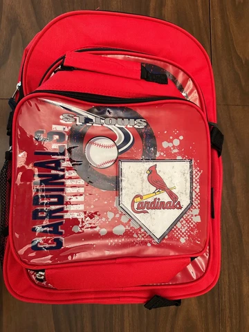 St Louis Cardinal Combination Backpack and Lunch Bag NEW Cover