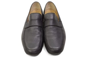 GUCCI SOFT black Loafer shoes mens Italy Jordaan brixton web 309018 Authentic - Picture 1 of 12