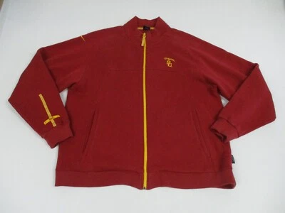 Vintage Nike Team USC Trojans Jacket Mens XL Red Zip - Image 1 of 4