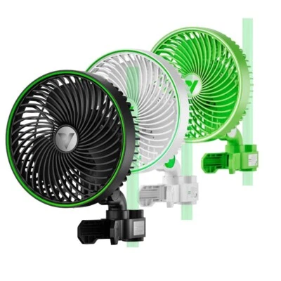 VIVOSUN Clip-on Fan, EC Motor, Auto Oscillation Air Circulator For Grow Tent - Image 1 of 4