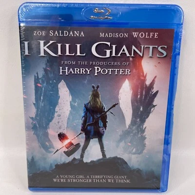 I KILL GIANTS From The Producers Of Harry Potter w/ Zoe Saldana Blu-ray Disc New - Image 1 of 3