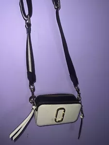 Marc Jacobs Small Snapshot Camera Bag Purse Authentic Cloud White Multi - Picture 1 of 4