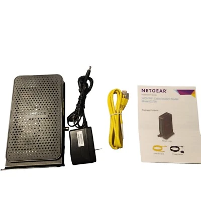 NETGEAR N600 300 Mbps 2 Port Wifi Cable Modem Router Model 3700 - Image 1 of 4