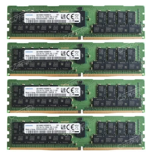 Samsung 128GB 4X32GB DDR4 3200MHz 3200AA PC4-25600R RDIMM REG ECC Server Memory - Picture 1 of 4