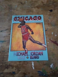 Basketball Art Card Print of Michael Jordan, 1972 Style. # To 500 - Picture 1 of 2