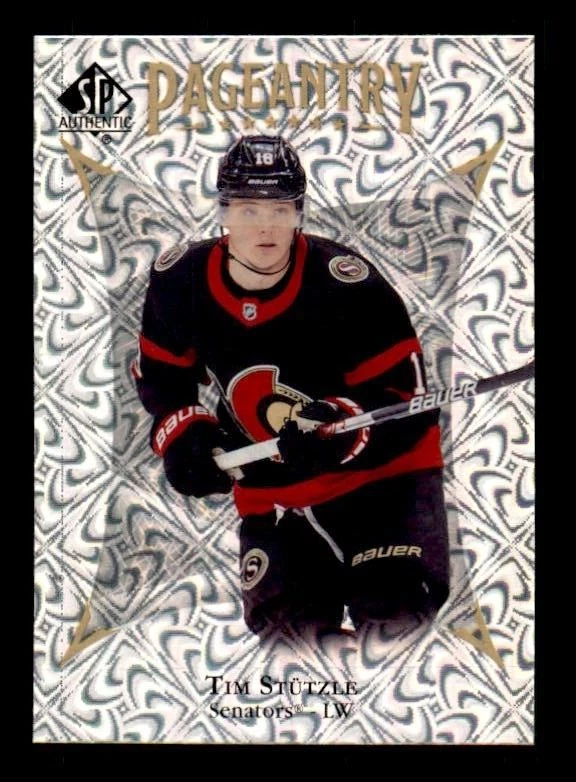 2021-22 SP Authentic Pageantry #P21 Tim Stutzle Senators - Image 1 of 2