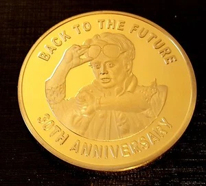 Back to the Future Gold Coin Trilogy Michael J Fox Iconic Movie Past History USA - Picture 1 of 12