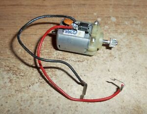 Scalextric Mabuchi motor with wires, pinion & disc eyelet connectors SUPERB