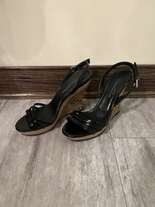 Oscar De Larenta Wedge Shoes Sz 37 Women’s - Picture 1 of 6