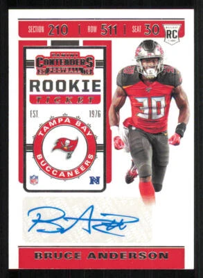 2019 Panini Contenders #191 Bruce Anderson AU RC - Image 1 of 2