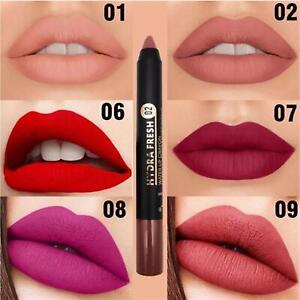 1x Sexy Cosmetic Lip Gloss Waterproof Matte Lipstick Velvet Nude Pencil X5T2