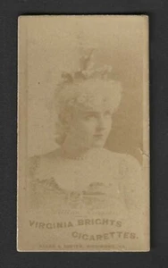 N45 Allen & Ginter Tobacco Card - Virginia Brights - Lillian Russell Tiara Crown - Picture 1 of 2