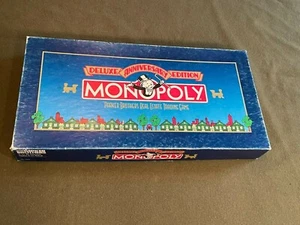 Monopoly Deluxe Anniversary Edition 1984 Board Game Complete - Picture 1 of 7