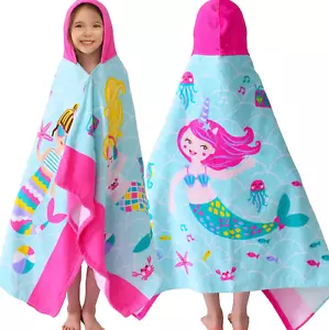Large Soft Thick 100 Cotton Absorbent Beach Bath Pool Towels for Girls Sea Merma - Picture 1 of 12