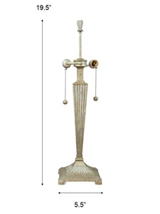 205 -DALE TIFFANY 5.5 W X 19.5 H COMPONENT/BASE ONLY (REC-14" TIFFANY SHADE ) - Picture 1 of 3
